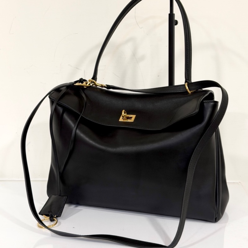 🈶台灣購證 巴黎世家BALENCIAGA RODEO黑金中號-0