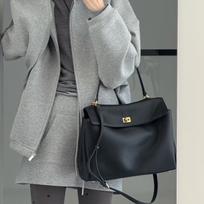 🈶台灣購證 巴黎世家BALENCIAGA RODEO黑金中號-2