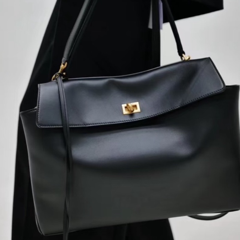 🈶台灣購證 巴黎世家BALENCIAGA RODEO黑金中號-3