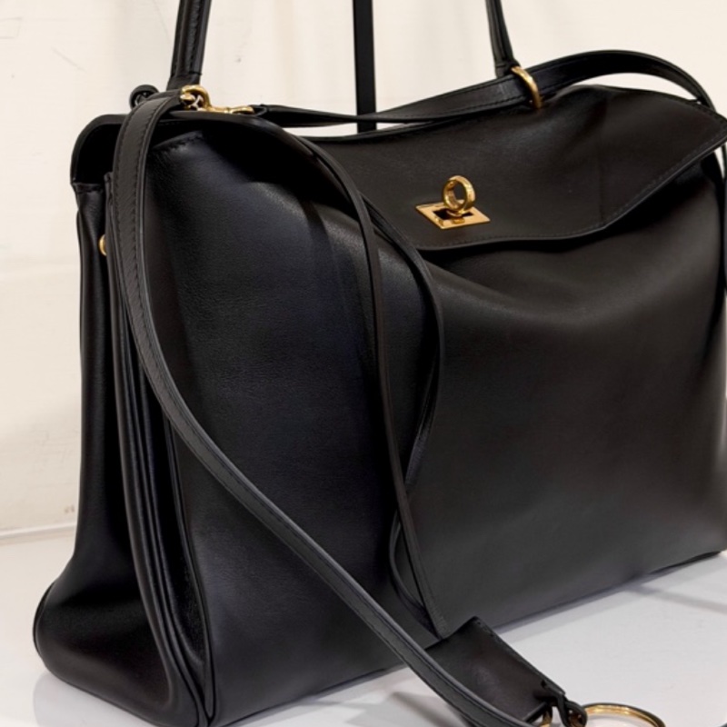 🈶台灣購證 巴黎世家BALENCIAGA RODEO黑金中號-5