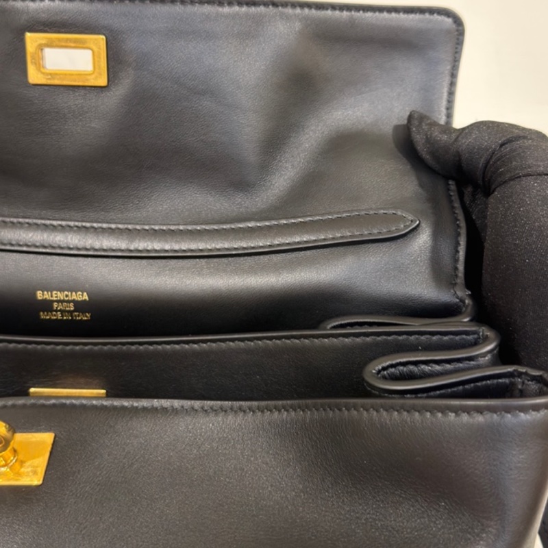 🈶台灣購證 巴黎世家BALENCIAGA RODEO黑金中號-12