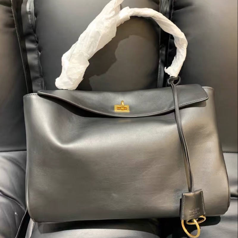 🈶台灣購證 巴黎世家BALENCIAGA RODEO黑金中號-47