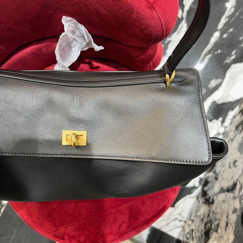 🈶台灣購證 巴黎世家BALENCIAGA RODEO黑金中號-94