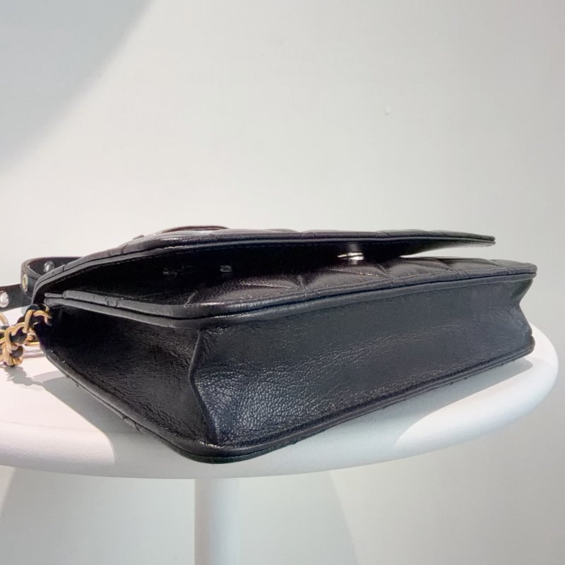 芯片款 香奈兒/Chanel 黑金WOC鏈條包-3