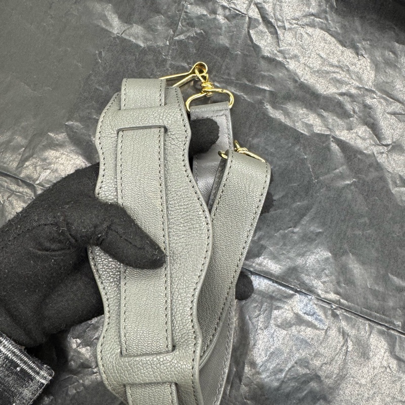 Balenciaga • City 經典水泥灰山羊皮金釦機車包 金釦-12