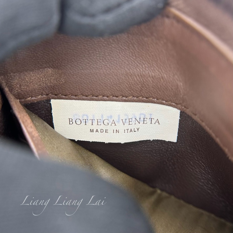 BOTTEGA VENETA BV經典小羊皮編織咖啡棕色拉鍊長夾-4