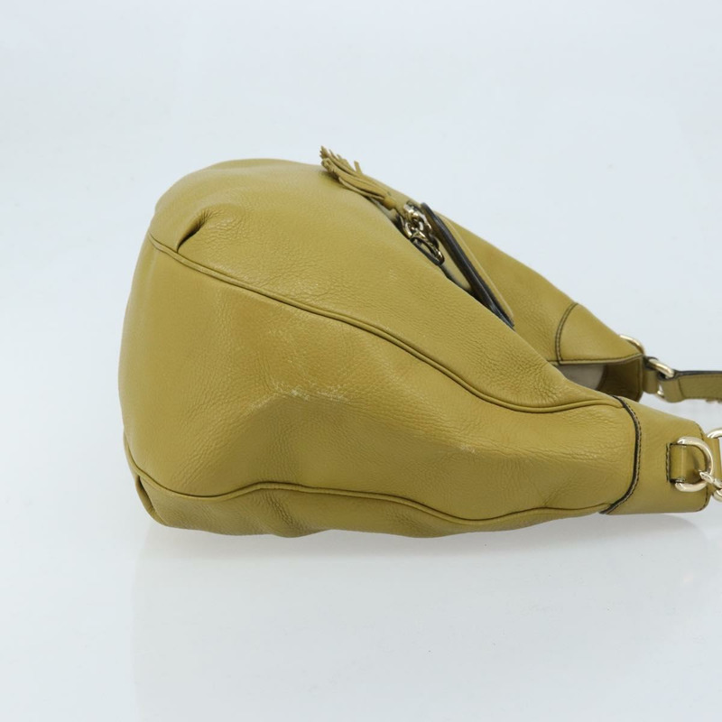 【日本直送】GUCCI 馬銜扣 Emily 手提包 皮革 兩用 綠色 金色 322226 正品 174040A-2