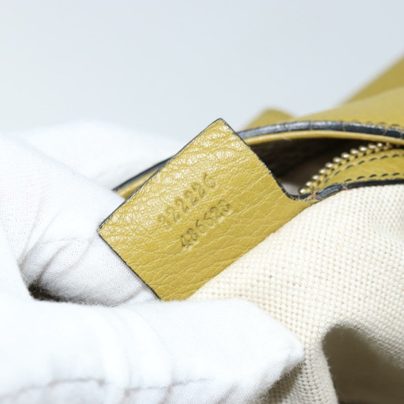 【日本直送】GUCCI 馬銜扣 Emily 手提包 皮革 兩用 綠色 金色 322226 正品 174040A-11