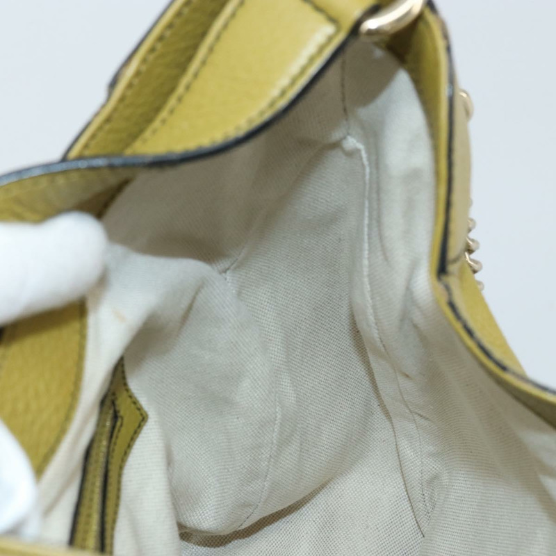 【日本直送】GUCCI 馬銜扣 Emily 手提包 皮革 兩用 綠色 金色 322226 正品 174040A-19