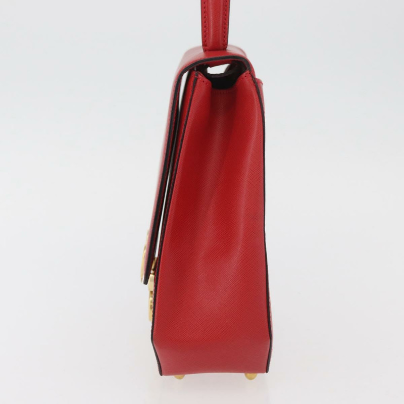 【日本直送】CELINE Triomphe 手提包 皮革 2way 紅金 Auth am11251A-2