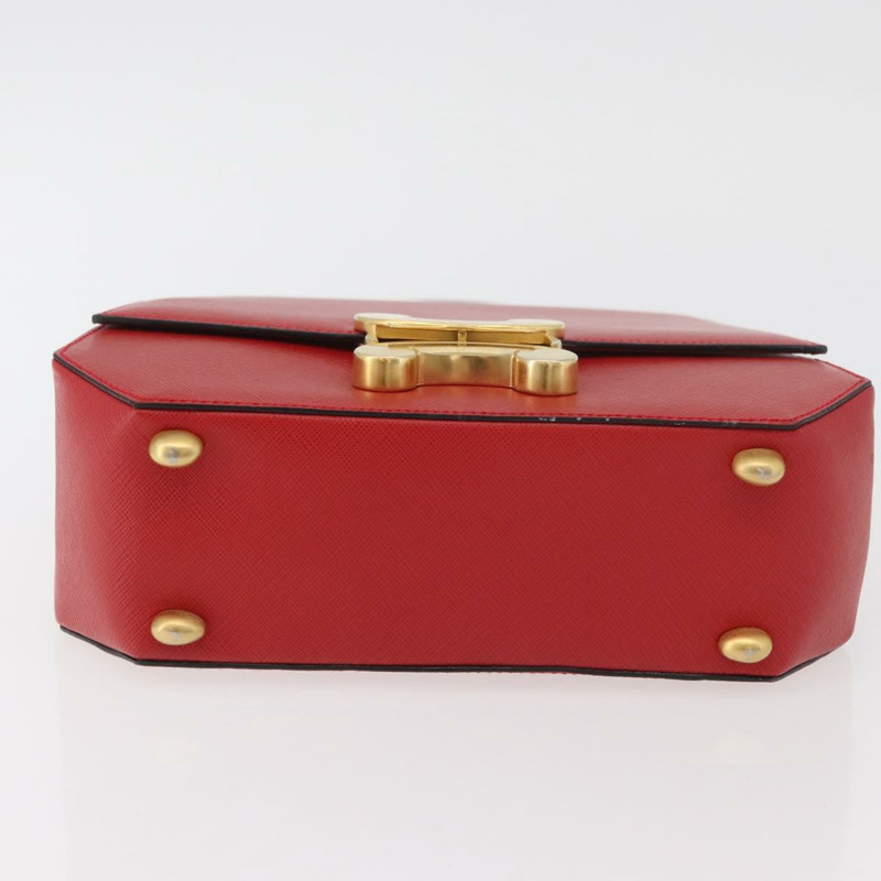 【日本直送】CELINE Triomphe 手提包 皮革 2way 紅金 Auth am11251A-4