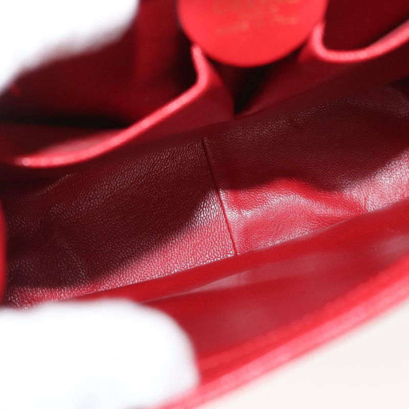 【日本直送】CELINE Triomphe 手提包 皮革 2way 紅金 Auth am11251A-10