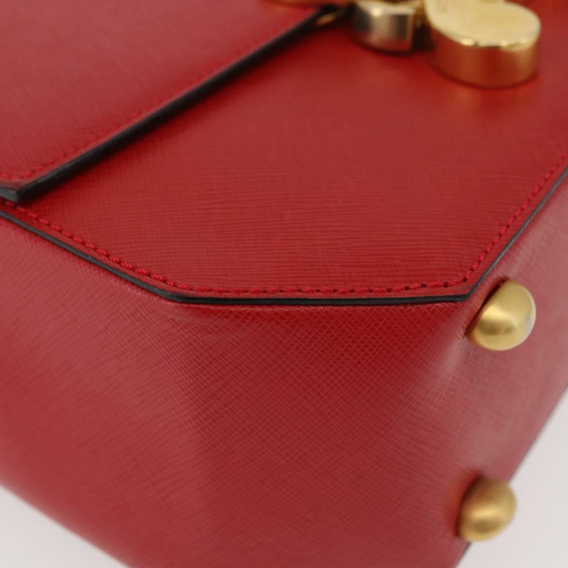 【日本直送】CELINE Triomphe 手提包 皮革 2way 紅金 Auth am11251A-13