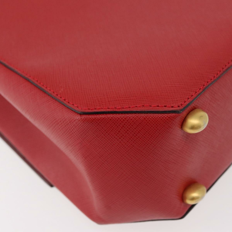 【日本直送】CELINE Triomphe 手提包 皮革 2way 紅金 Auth am11251A-15