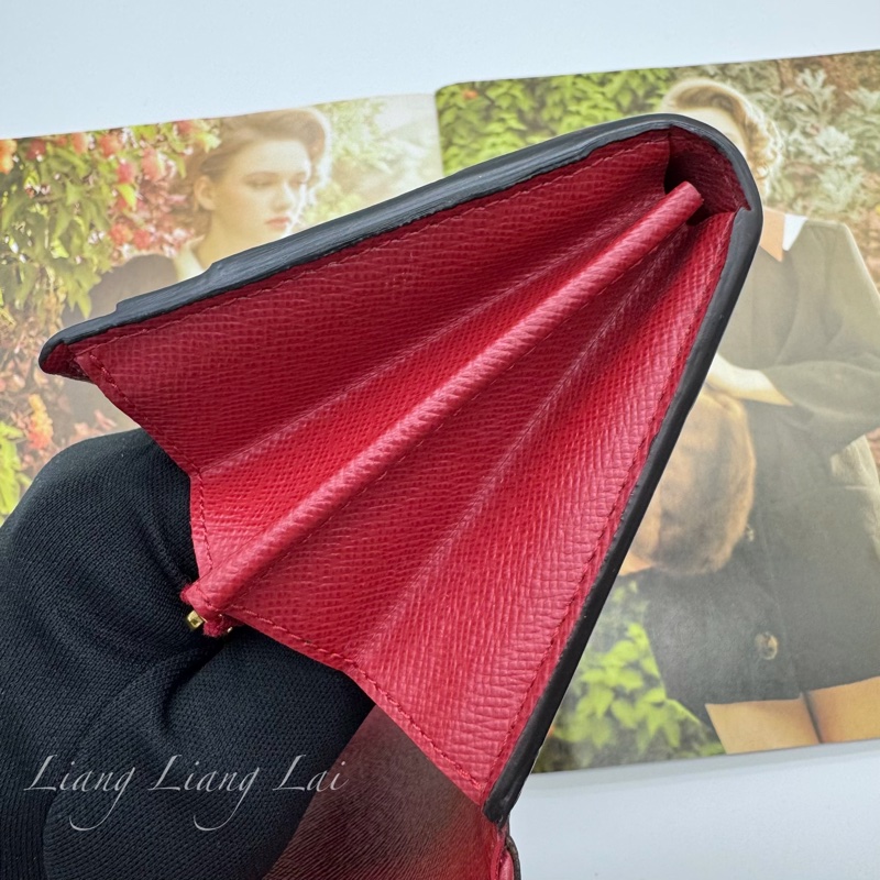 LOUIS VUITTON LV Pallas Monogram 拼接牛皮信封長夾-12