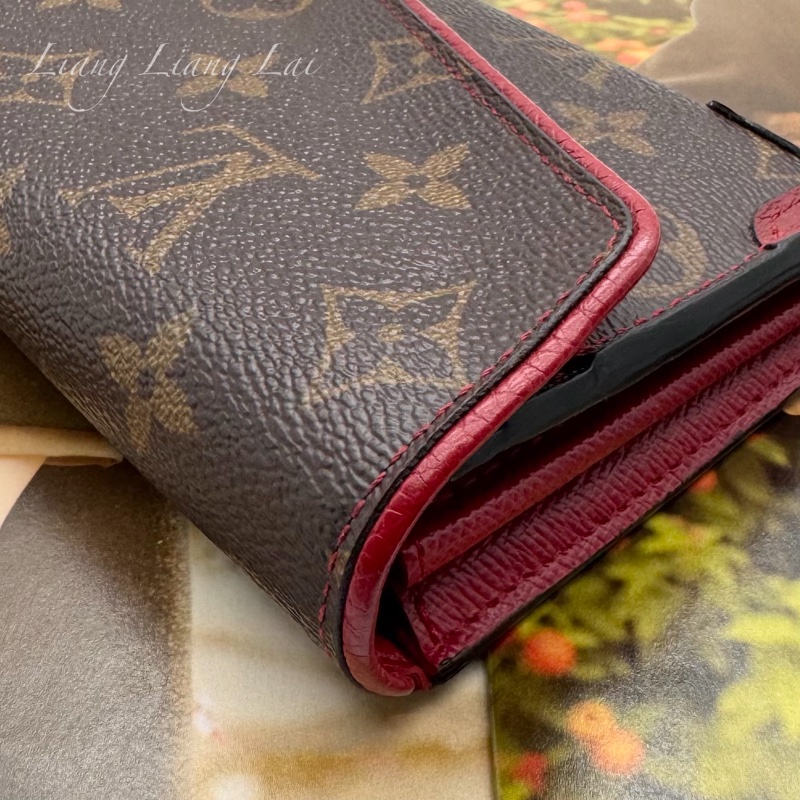 LOUIS VUITTON LV Pallas Monogram 拼接牛皮信封長夾-22