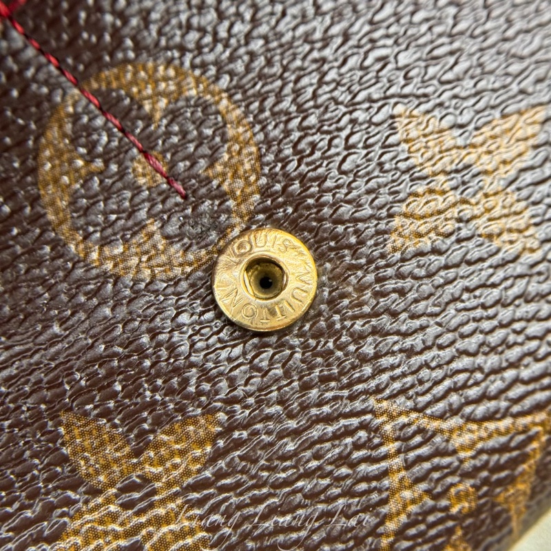 LOUIS VUITTON LV Pallas Monogram 拼接牛皮信封長夾-27