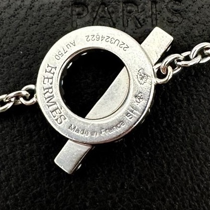 Hermes/愛馬仕 白金滿鑽小Q手鍊22U單鏈無附件 SH碼  超值-8