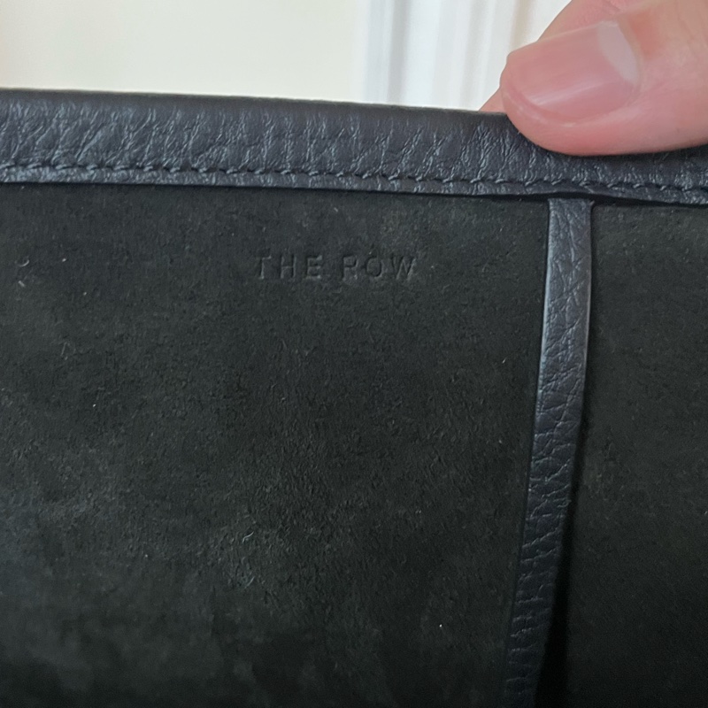 The Row N/S Park Large Tote Bag 大號 皮革托特包 黑色-3