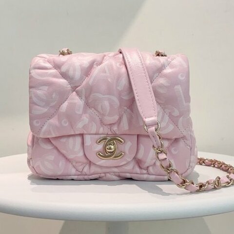 閒置新 香奈兒/Chanel 滑雪繫列芯片款 泡芙方胖子 全皮