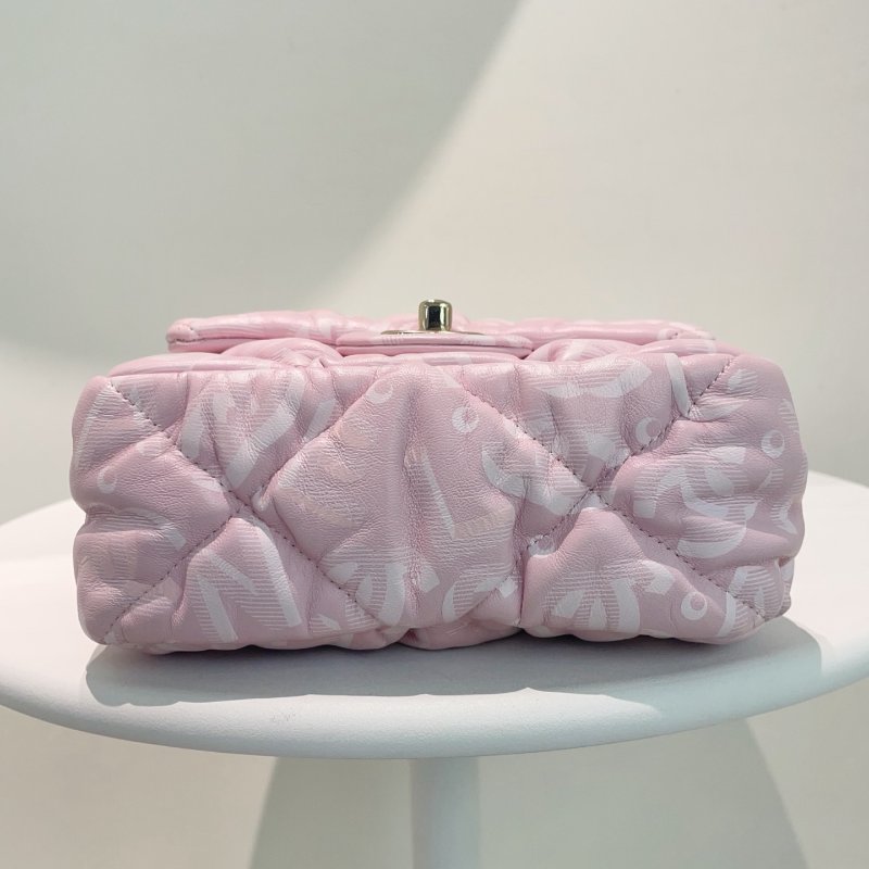 閒置新 香奈兒/Chanel 滑雪繫列芯片款 泡芙方胖子 全皮-2