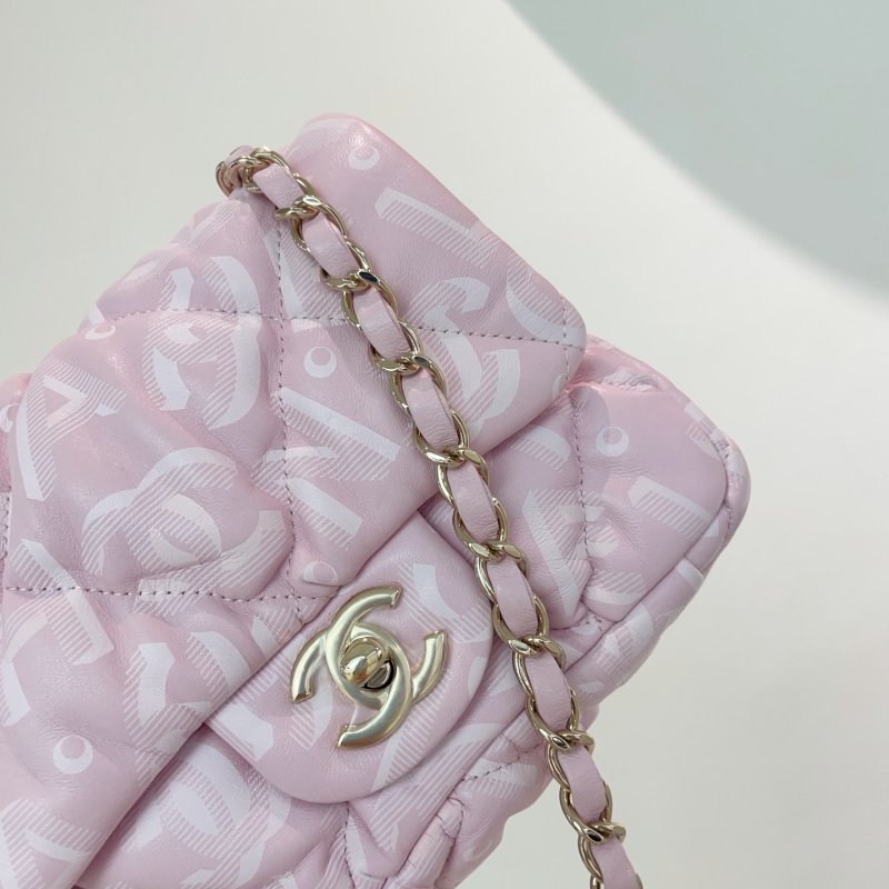 閒置新 香奈兒/Chanel 滑雪繫列芯片款 泡芙方胖子 全皮-9