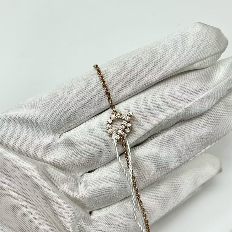 愛馬仕Hermes小q手鍊 18K玫瑰金 23年編碼開頭 🈚配件-3