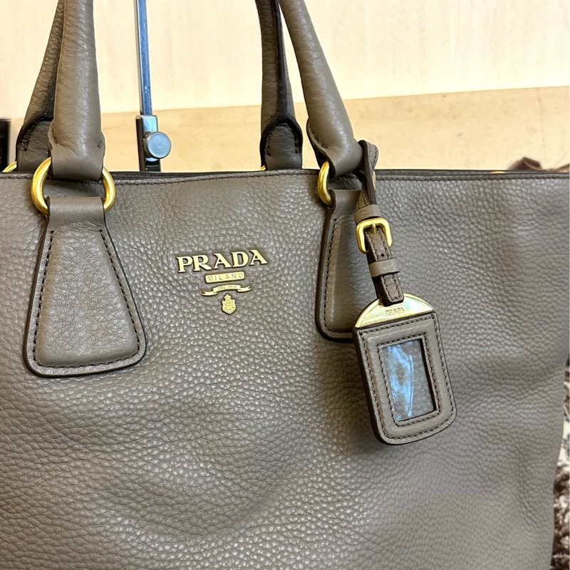 🩵MYMluxurybag🩵 Prada 36.5cm 皮袋 肩背袋 手提袋 斜背袋-6