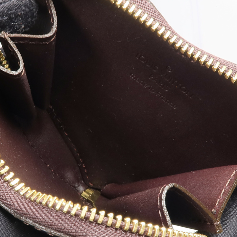 LOUIS VUITTON Monogram Vernis Porte Monnaie Coeur錢包Amarante-4