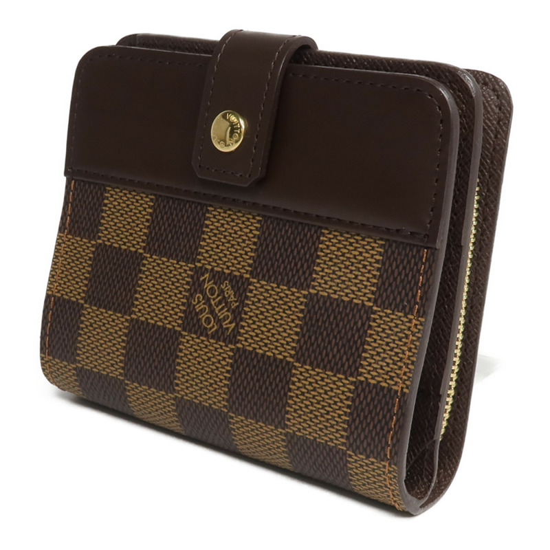 LOUIS VUITTON Damier Compact Zip Wallet錢包-1