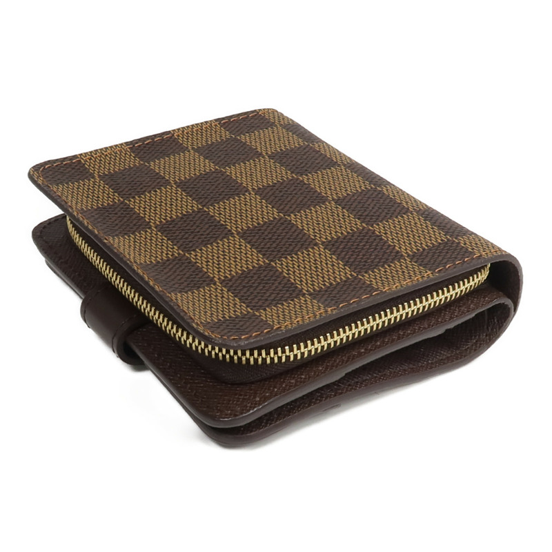 LOUIS VUITTON Damier Compact Zip Wallet錢包-4