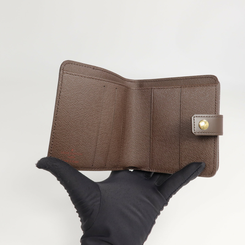 LOUIS VUITTON Damier Compact Zip Wallet錢包-5
