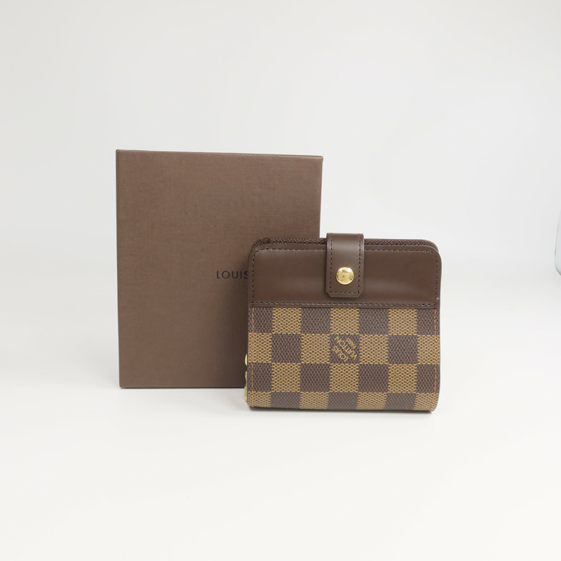 LOUIS VUITTON Damier Compact Zip Wallet錢包-8