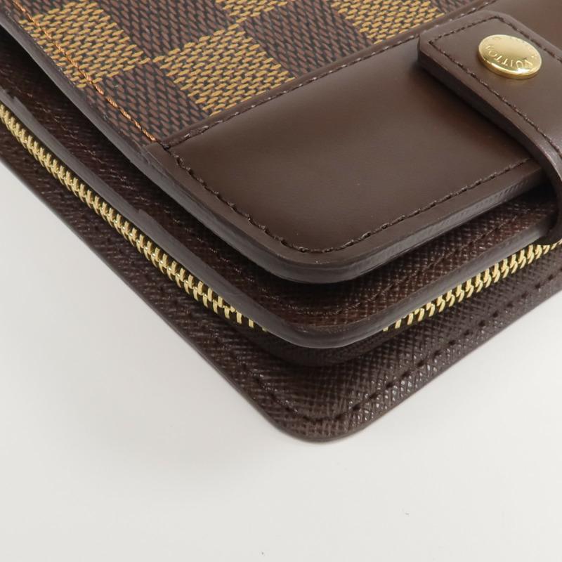 LOUIS VUITTON Damier Compact Zip Wallet錢包-12