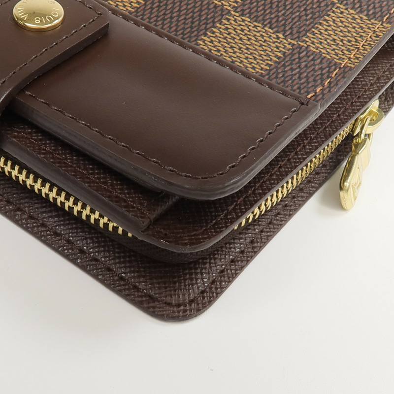 LOUIS VUITTON Damier Compact Zip Wallet錢包-13