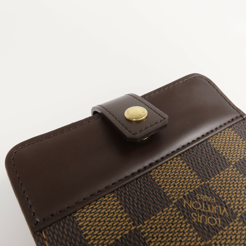 LOUIS VUITTON Damier Compact Zip Wallet錢包-16