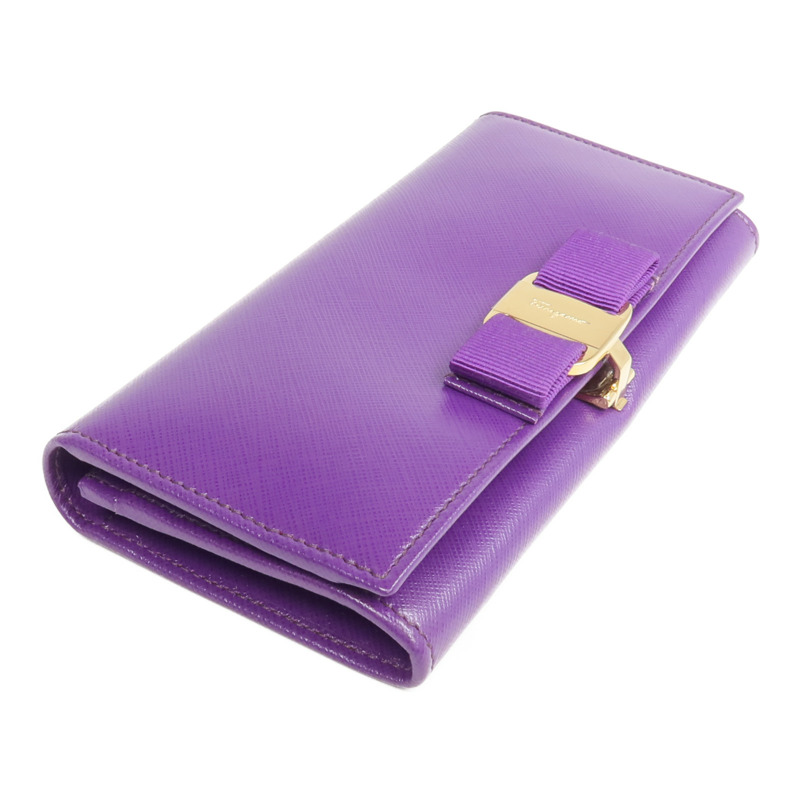 Salvatore Ferragamo 牛皮皮革Vara Bow Long Wallet長錢包-3