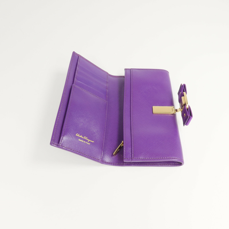 Salvatore Ferragamo 牛皮皮革Vara Bow Long Wallet長錢包-5