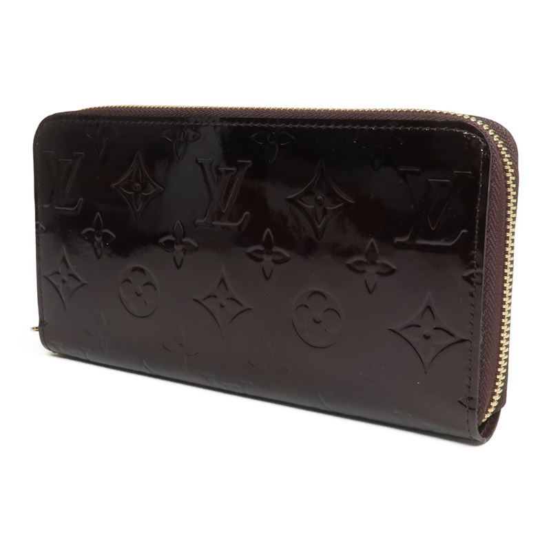 LOUIS VUITTON Monogram Vernis Zippy Long Wallet長錢包Amarante-1