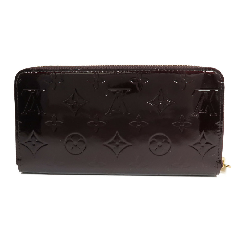 LOUIS VUITTON Monogram Vernis Zippy Long Wallet長錢包Amarante-2