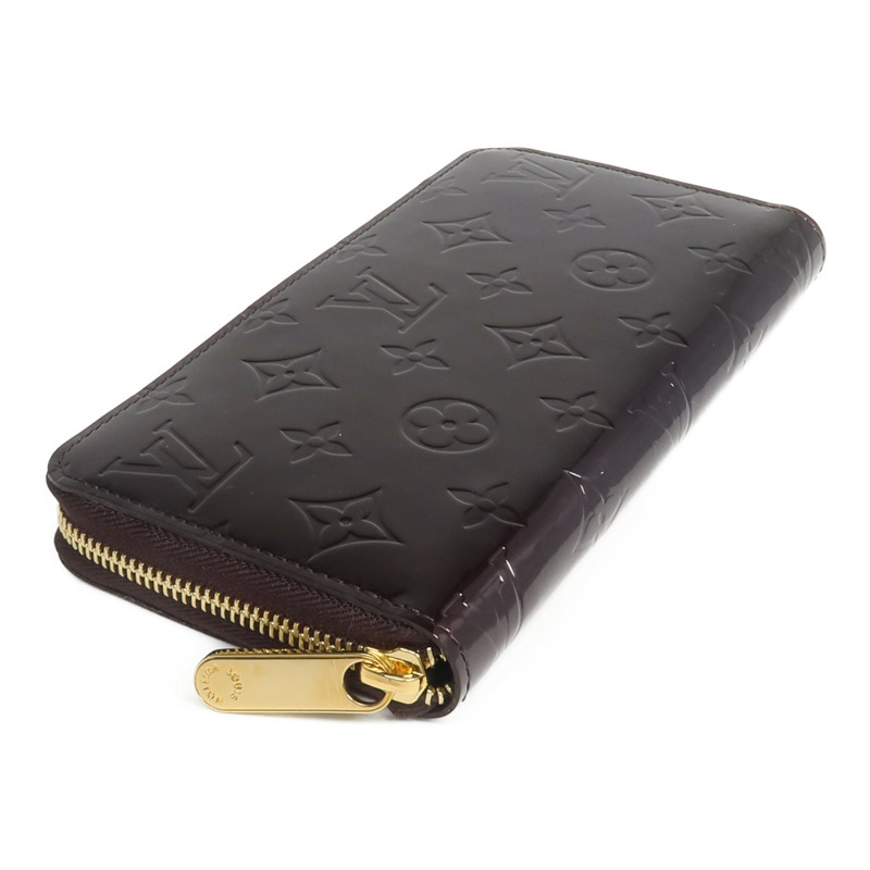 LOUIS VUITTON Monogram Vernis Zippy Long Wallet長錢包Amarante-3