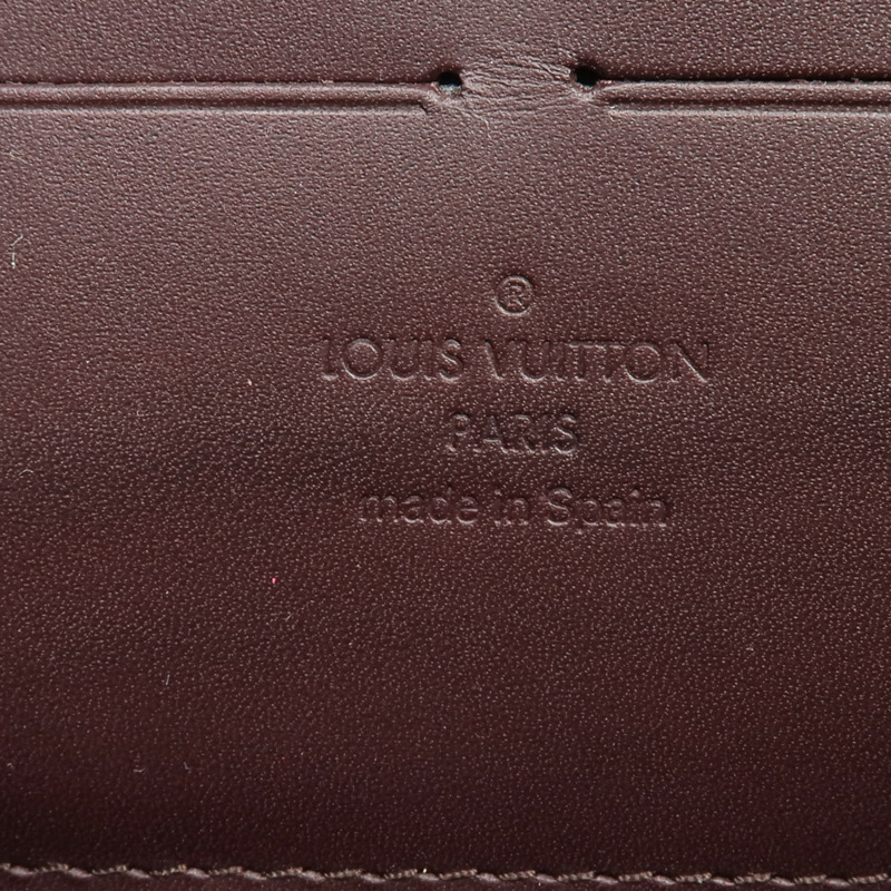 LOUIS VUITTON Monogram Vernis Zippy Long Wallet長錢包Amarante-6