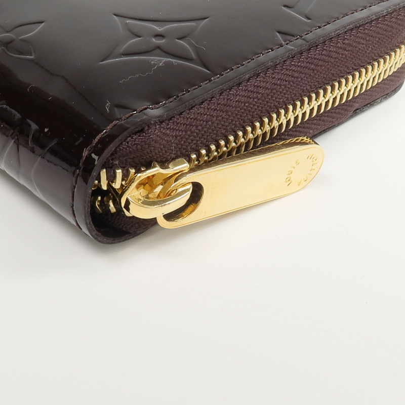 LOUIS VUITTON Monogram Vernis Zippy Long Wallet長錢包Amarante-10