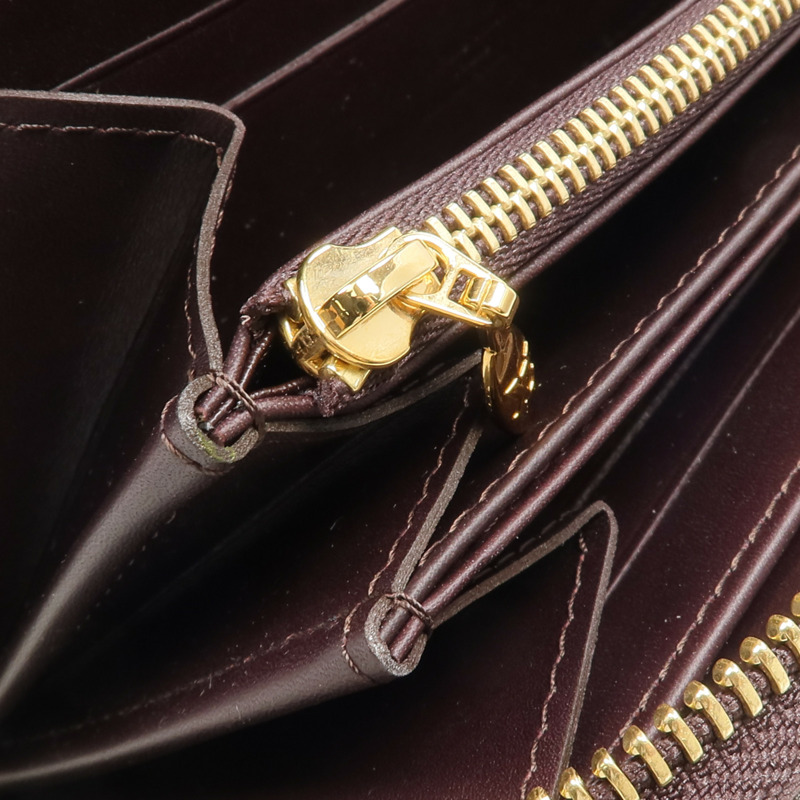 LOUIS VUITTON Monogram Vernis Zippy Long Wallet長錢包Amarante-11