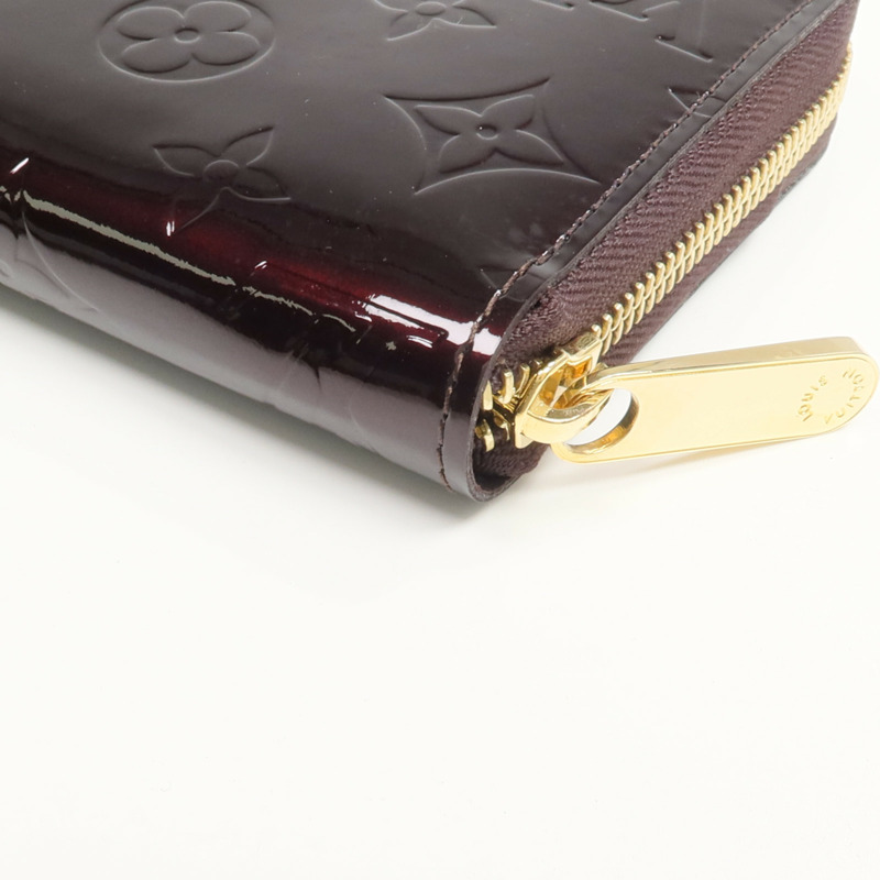 LOUIS VUITTON Monogram Vernis Zippy Long Wallet長錢包Amarante-14