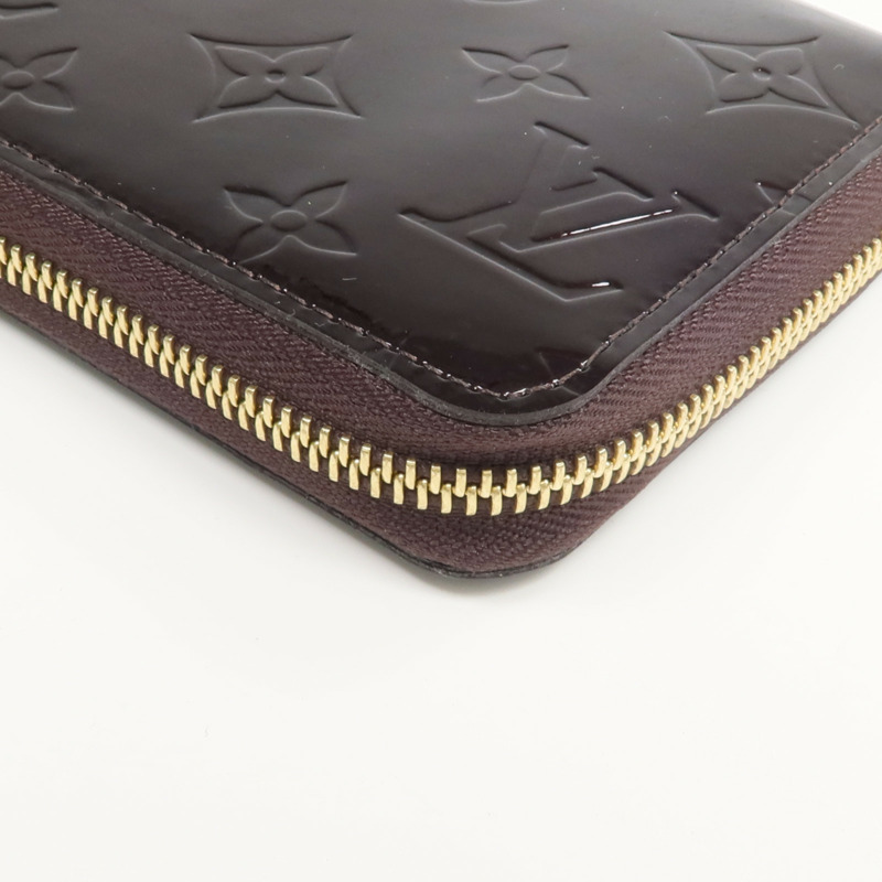 LOUIS VUITTON Monogram Vernis Zippy Long Wallet長錢包Amarante-17
