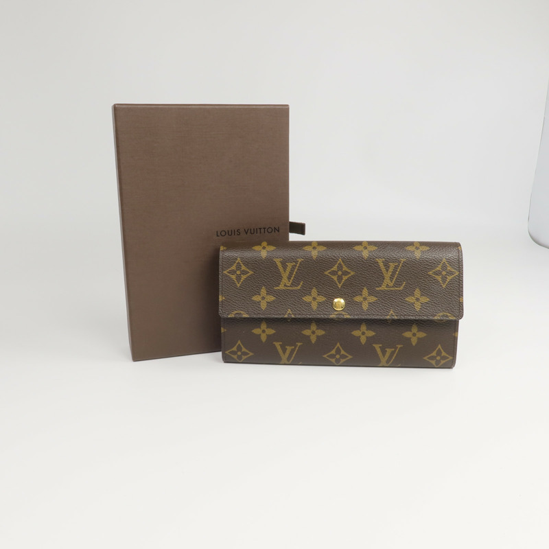 LOUIS VUITTON Monogram Portefeuille Sarah長錢包-8