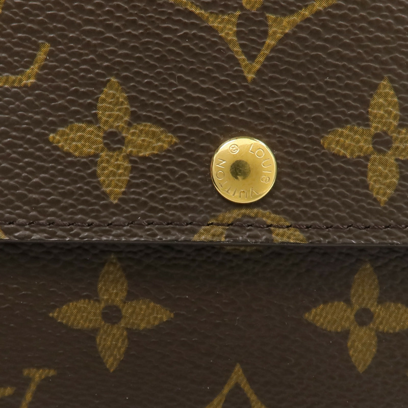 LOUIS VUITTON Monogram Portefeuille Sarah長錢包-14