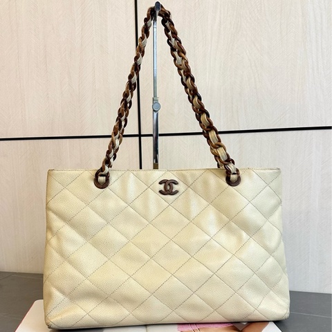 🩵Mymluxurybag🩵 Chanel 38.5cm 荔枝皮袋 肩背袋