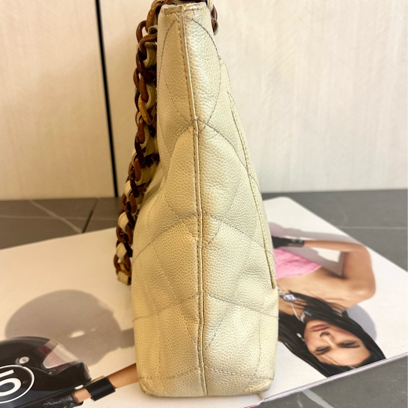 🩵Mymluxurybag🩵 Chanel 38.5cm 荔枝皮袋 肩背袋-5